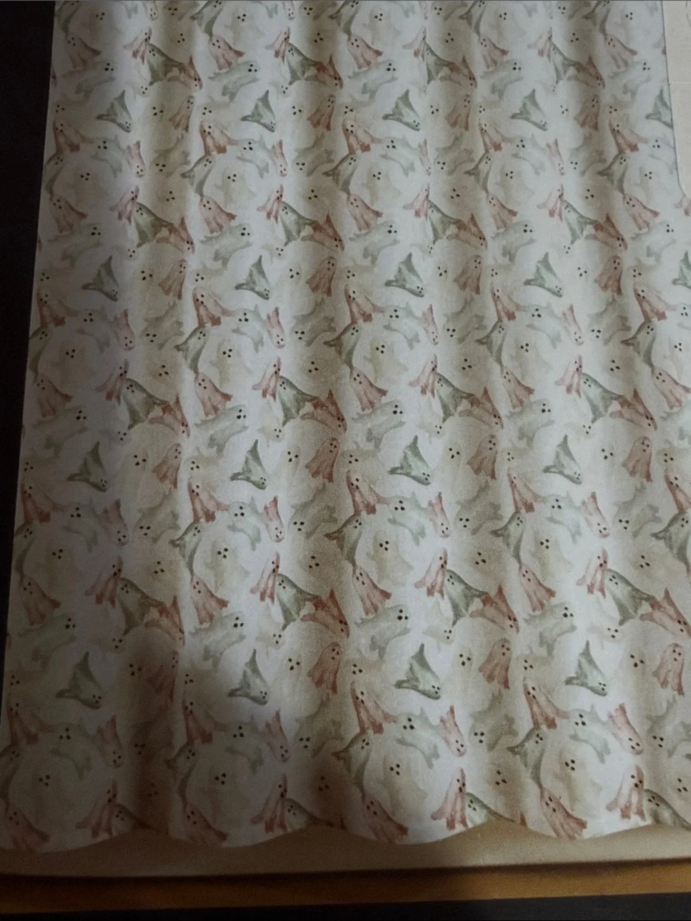 Cynthia Rowley Halloween ghost shower curtain 72”
